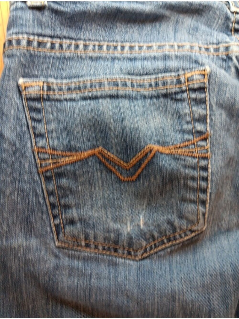 Harley Davidson Jeans Women 8 Regular Bootcut Embroidered Pocket Distressed Read - Picture 5 of 12